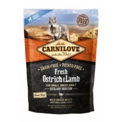 Croquettes Carnilove Adulte Autruche/agneau 1,5 Kg