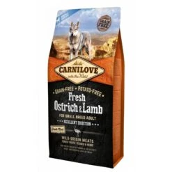 Croquettes Carnilove Adulte Autruche/agneau 6 Kg