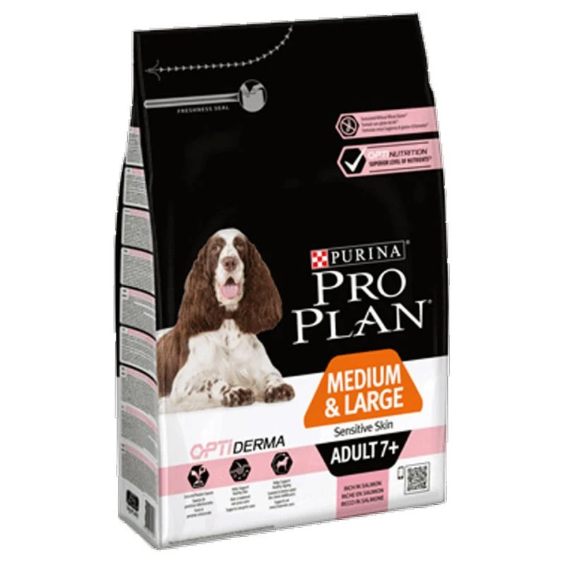 Pro Plan Medium & Large Adult 7+ Sensitive Skin 14kg 3 Pro Plan Medium & Large Adult 7+ Sensitive Skin 14kg